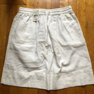 Linen blend skirt